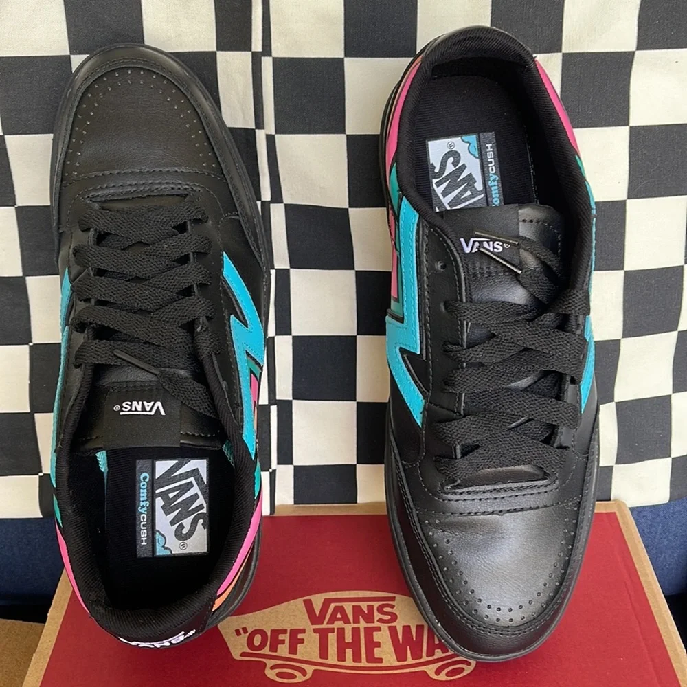 Vans Men’s Lowland CC Fader Black/Multi Sneakers - Picture 12 of 16